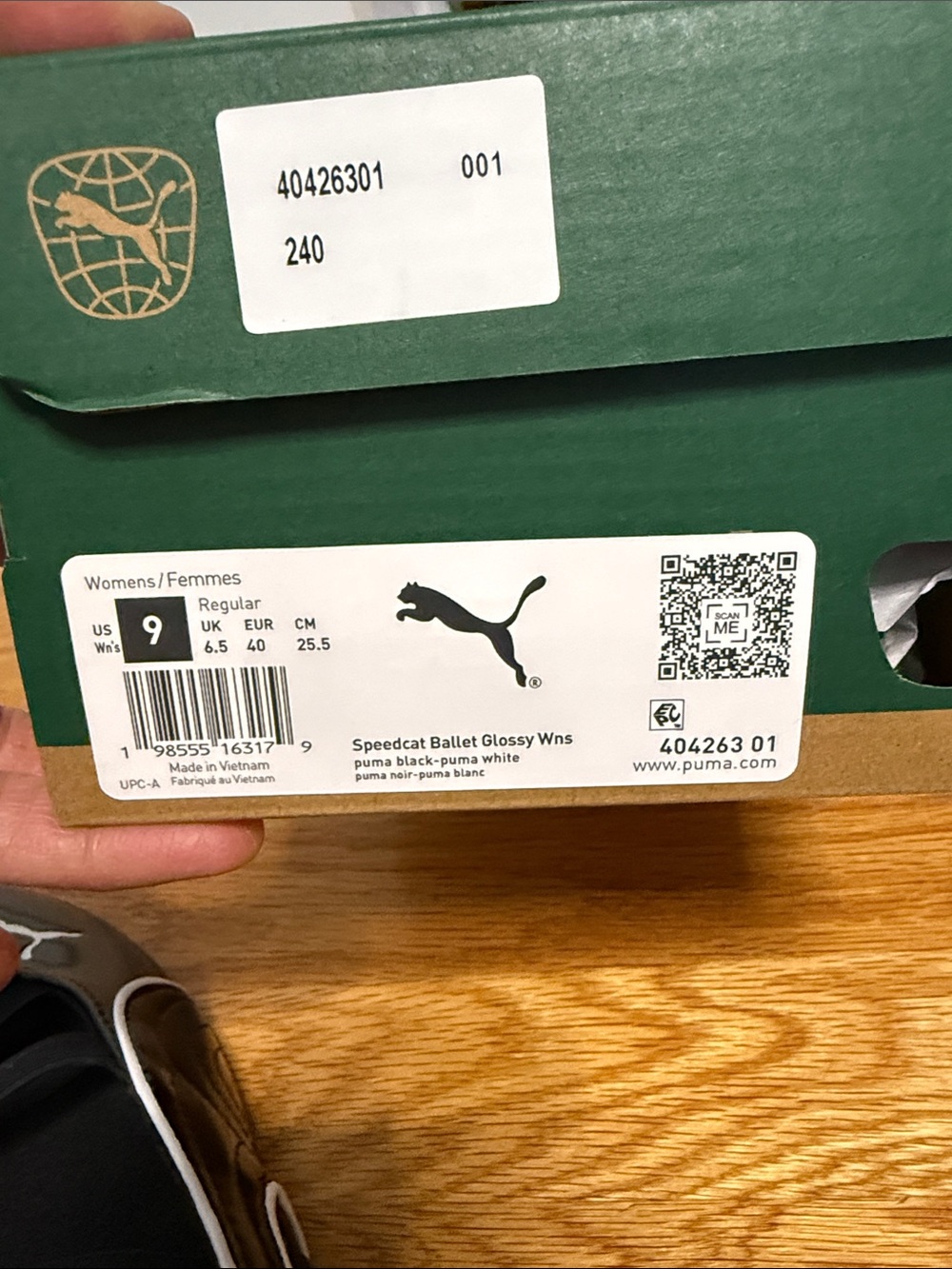 Puma Speedcat Ballet Flats Black White Glossy 9 - Picture 7 of 8